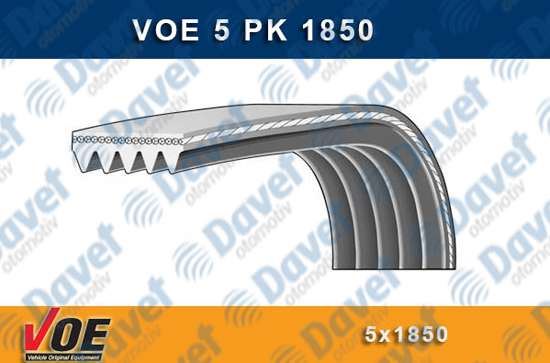 VOE 5PK1850 Kanalli Kayis Getz 1.5crdi 16v Cerato 1.5 / 1.6crdi 16v Rio 1.5crdi 05> 5pk1548